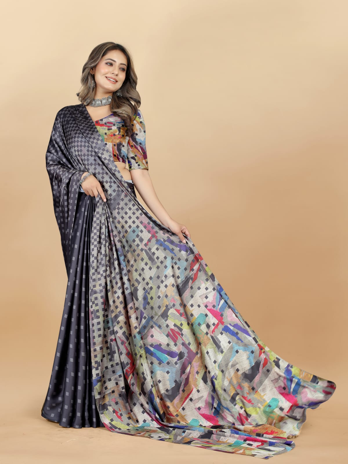 Shree Radha Raman Trendz Japan Crepe Digital Printed Saree Catalog